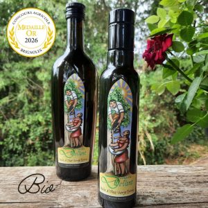 Huile d'Olive Vierge Extra BIOLOGIQUE du DOMAINE  -  Variétés Anciennes : OLIVIERE, REDOUNEIL, POUMAL & VERDALE